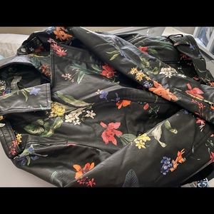 Bagatelle Floral Faux Leather Jacket